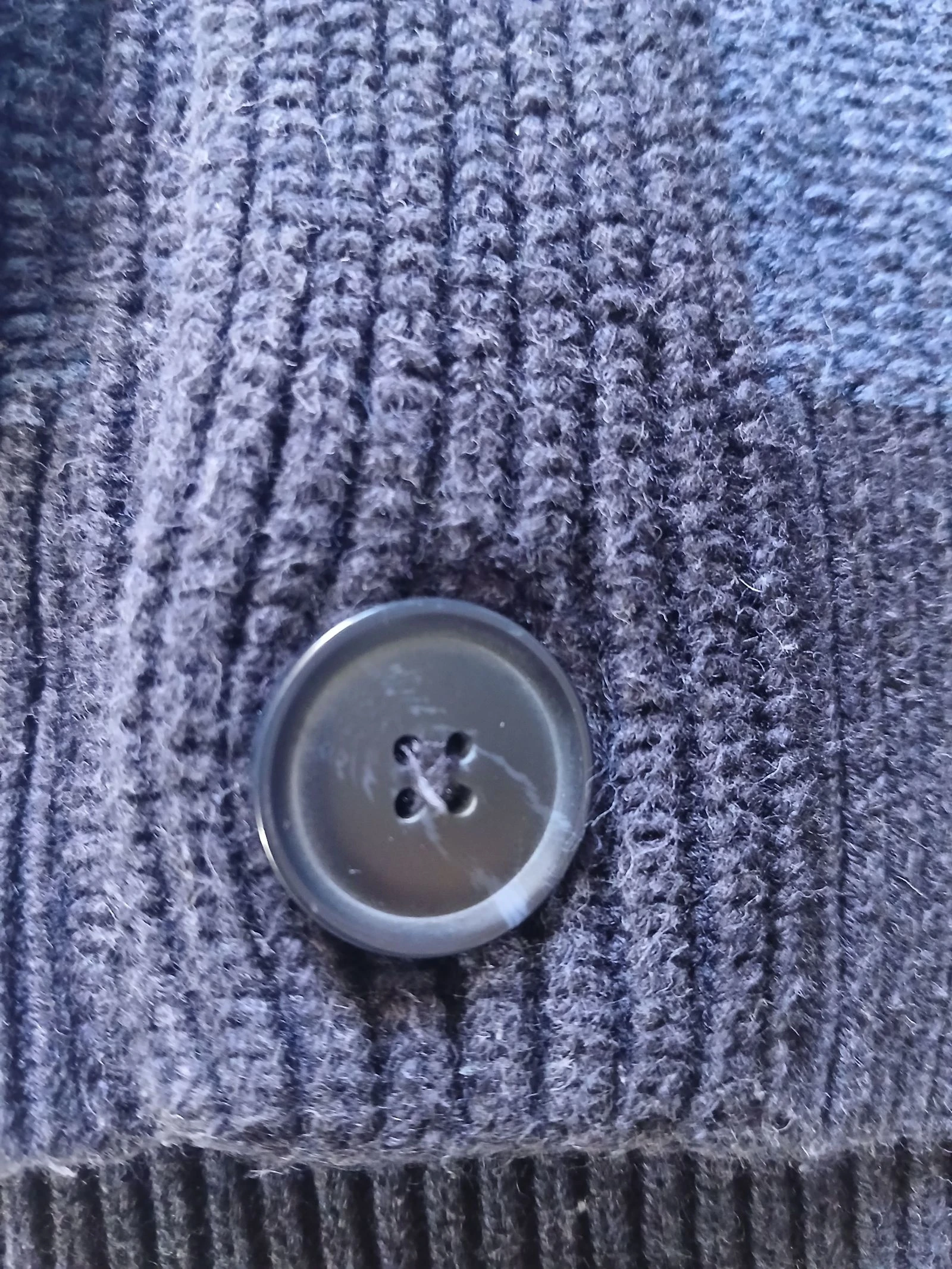 Tommy Hilfiger blauwe gestreepte shawl kraag cardigan trui maat L vintage gebreid – photo 8